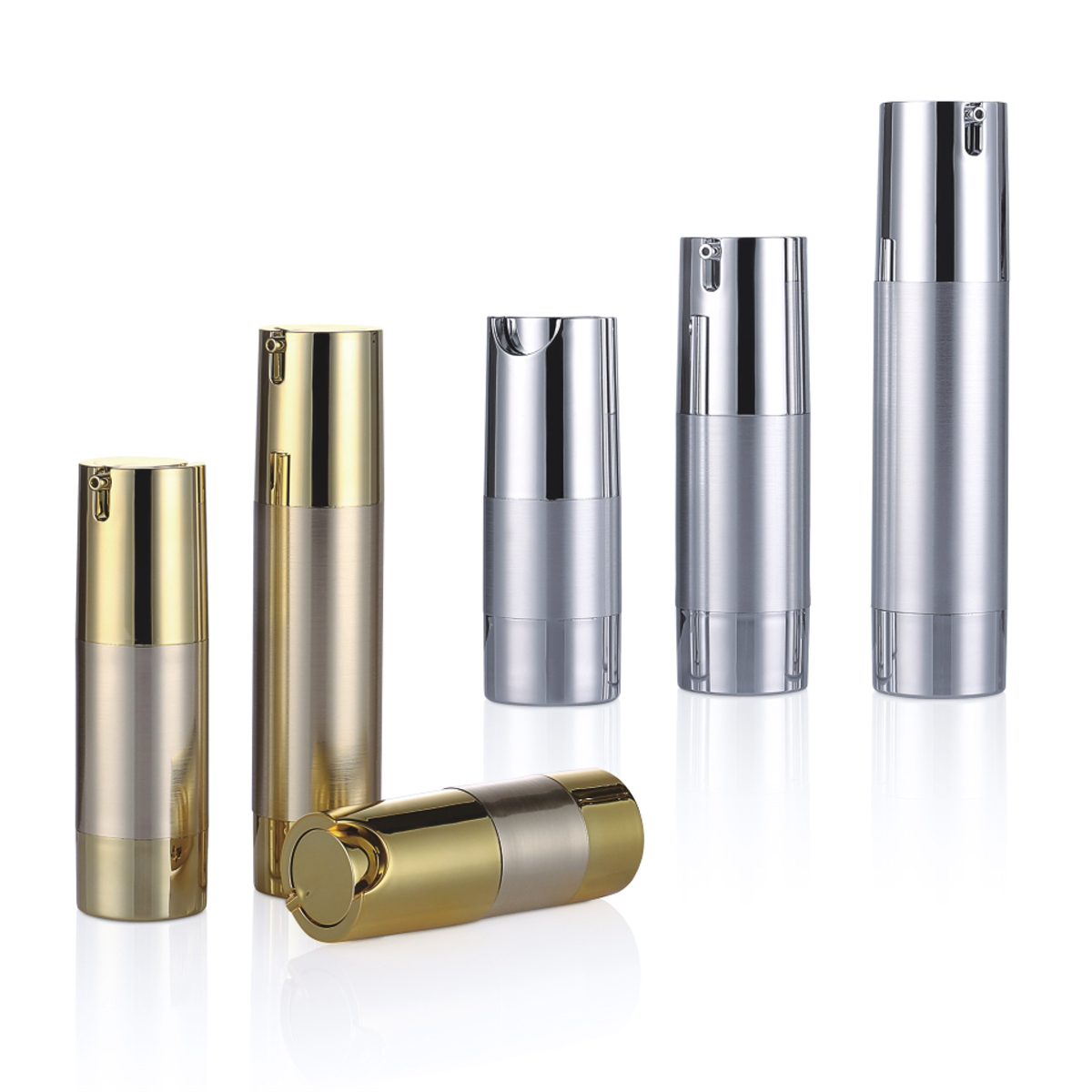 15ml 20ml 30ml Roller Gold Silver Lotion Pump Bottle with U Shape Head L05