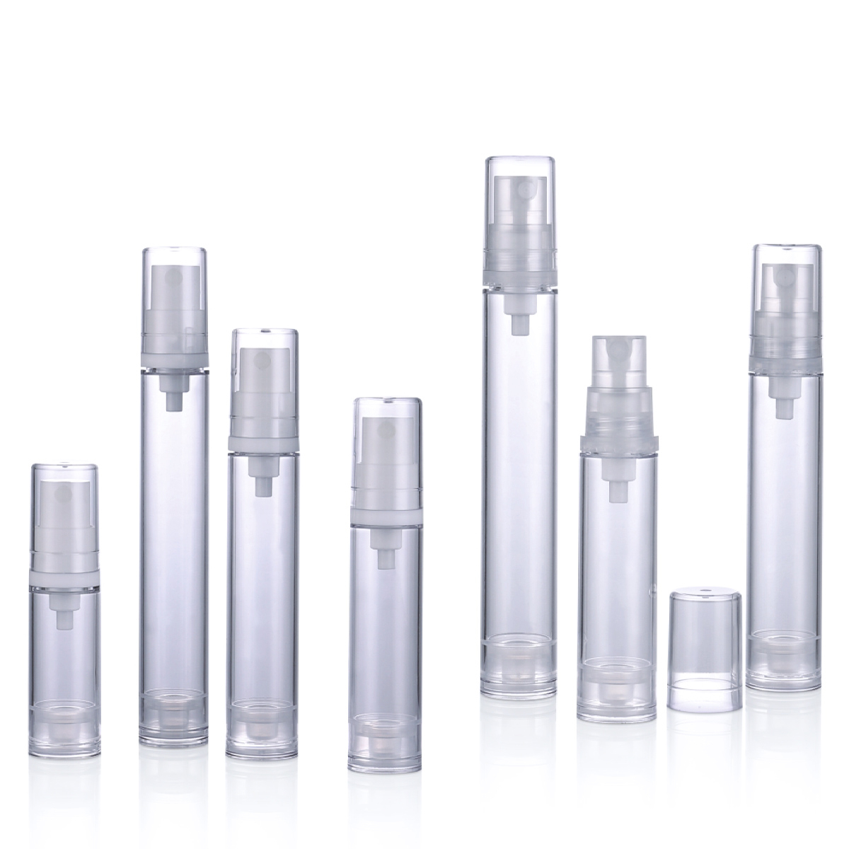 5ml 10ml 12ml 15ml PP As Spray Pump Bottle Lotion Airless Pump Cream Bottle L12