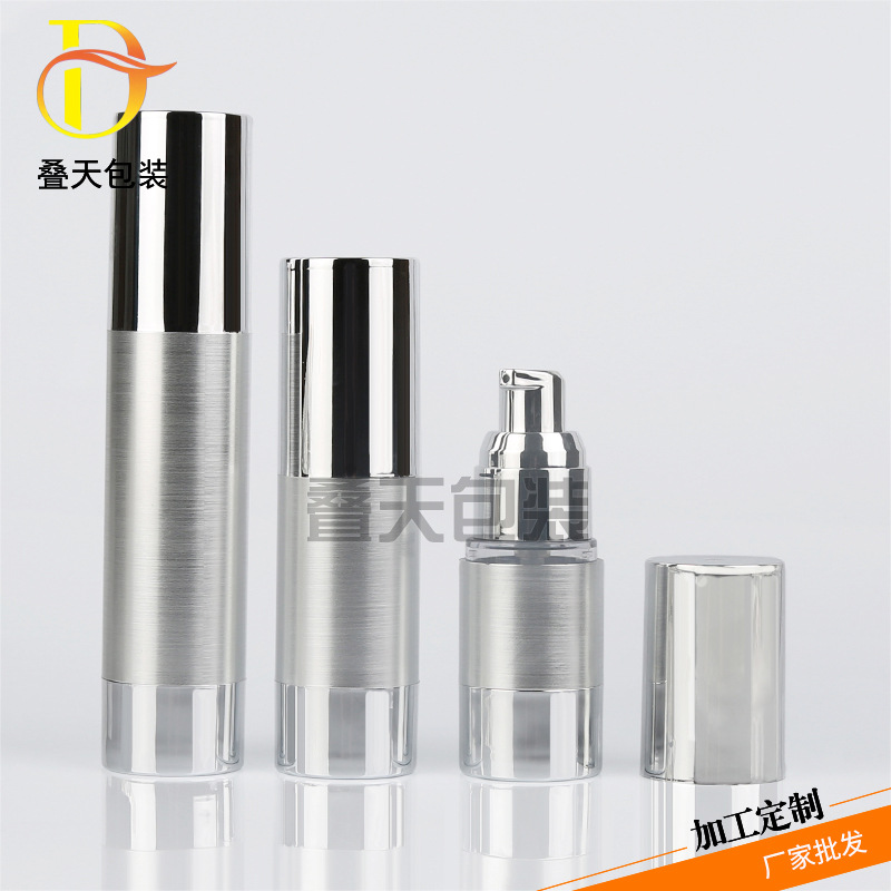 Split bottle liquid foundation press lotion bottle 15 30 50ml travel sample vacuum bottle