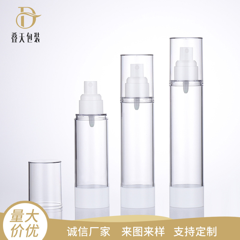 Supply 15 30 50 80 100 120ml spray bottles Transparent cosmetics vacuum bottles spray bottles
