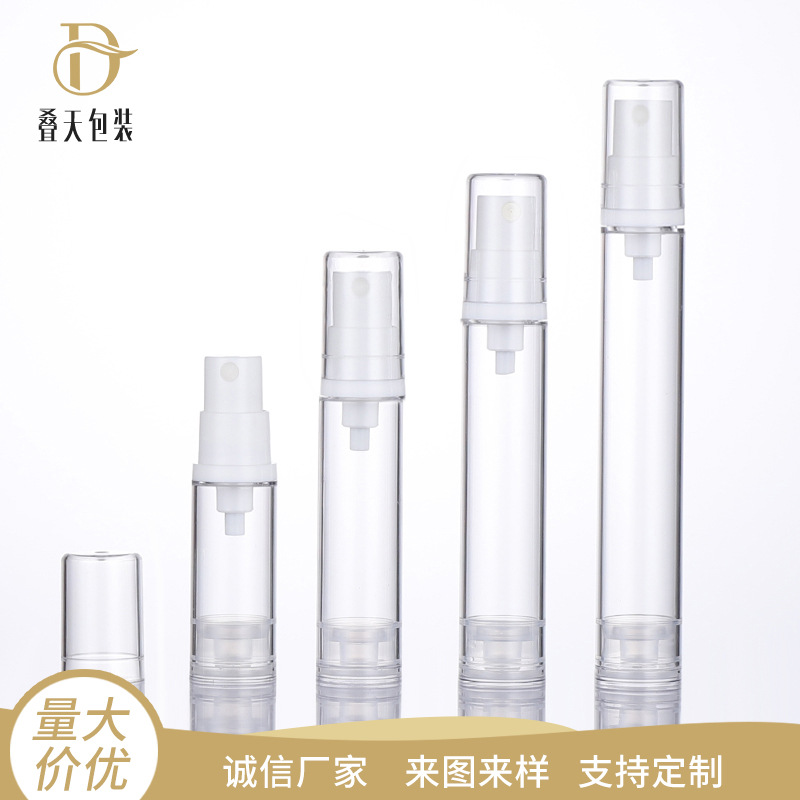 How does the Lancel Airless Bottle's pump pressure system prevent liquid leakage?